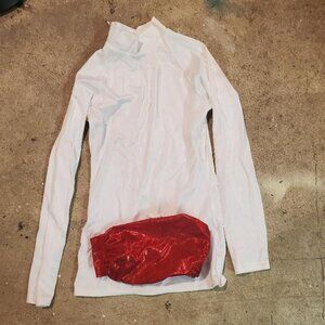 Curtain Call Costume - Boys Medium Cumberbund & White Top along with Bowler Hat